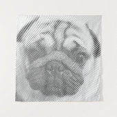 Pug Face Wandkleed (Voorkant)