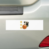 Pug (fawn) Boo Bumpersticker (Op auto)