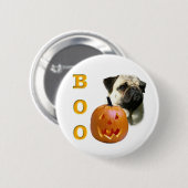 Pug (fawn) Boo Ronde Button 5,7 Cm (Voorkant /achterkant)