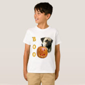 Pug (fawn) Boo T-shirt (Voorkant volledig)