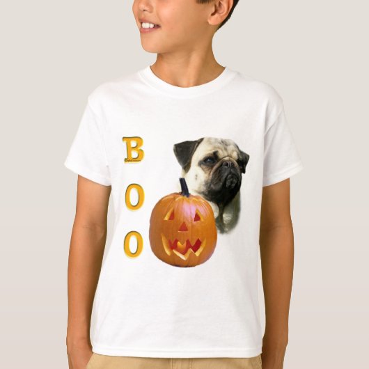 Pug (fawn) Boo T-shirt (Voorkant)