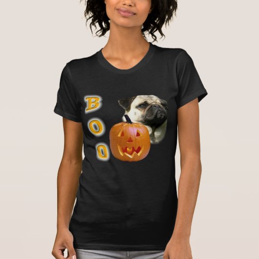 Pug (fawn) Boo T-shirt (Voorkant)