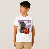 Pug (fawn) Halloween Snoep T-shirt (Voorkant volledig)