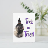 Pug (fawn) Trick Briefkaart (Staand voorkant)