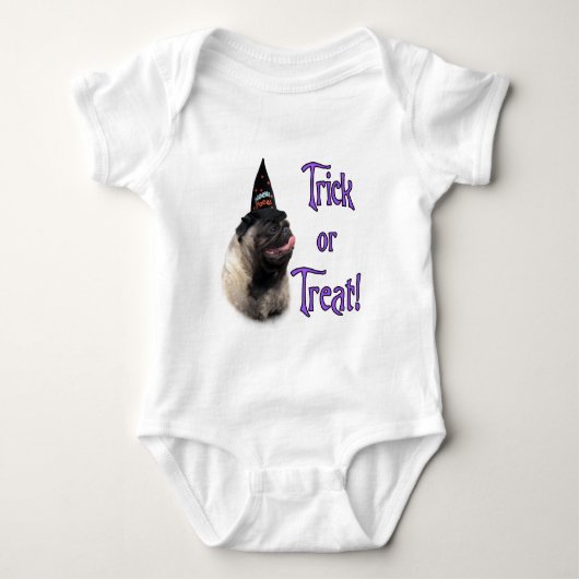 Pug (fawn) Trick Romper (Voorkant)