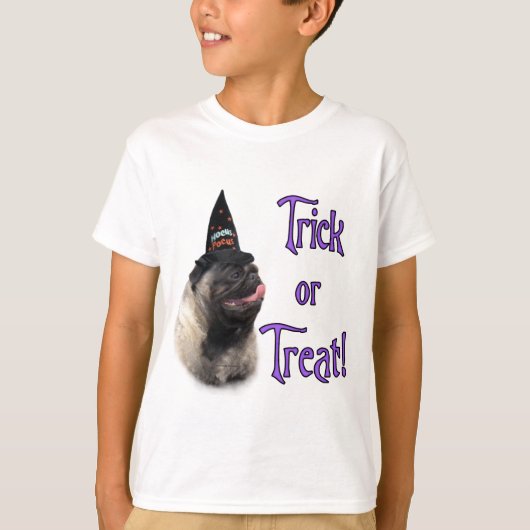 Pug (fawn) Trick T-shirt (Voorkant)