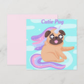 Pug Feestdagenkaart (Voorkant / Achterkant)