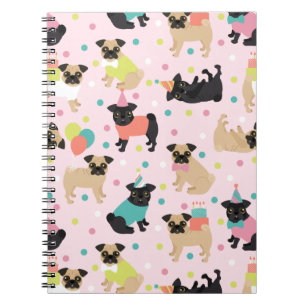 Pug-feestnotitieboek Notitieboek