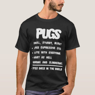 Pug Feiten Hond Liefhebber T-shirt