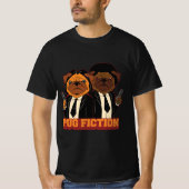 Pug Fiction Parodie Hond T-shirt (Voorkant)