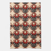 Pug Firefighter Theedoek (Verticaal)