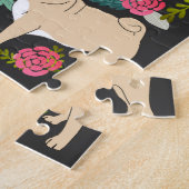 Pug Florals Legpuzzel (Zijkant)