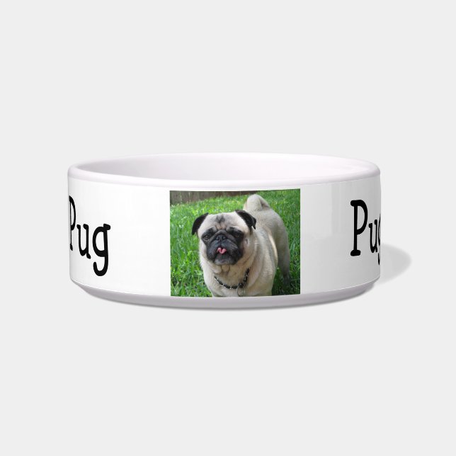 Pug Food Bowl Voerbakje (Voorkant)