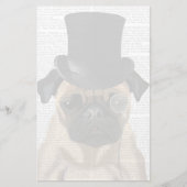 Pug, Formele hond en Pet Briefpapier (Voorkant)
