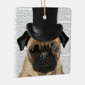 Pug, Formele hond en Pet Keramisch Ornament (Rechts)