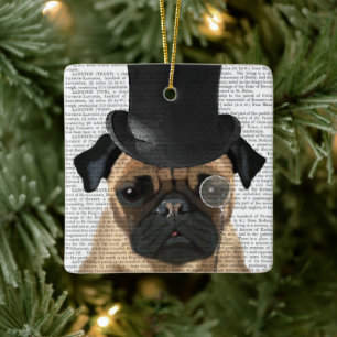 Pug, Formele hond en Pet Keramisch Ornament