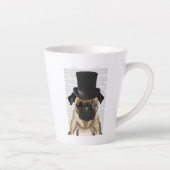 Pug, Formele hond en Pet Latte Mok (Rechts)