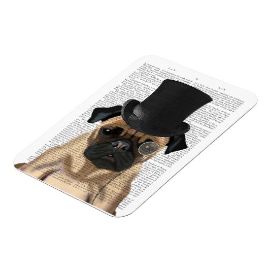 Pug, Formele hond en Pet Magneet (Linkerzijde)