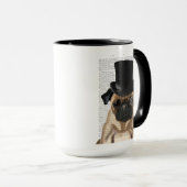 Pug, Formele hond en Pet Mok (Voorkant rechts)