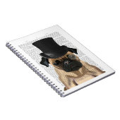 Pug, Formele hond en Pet Notitieboek (Rechterzijde)