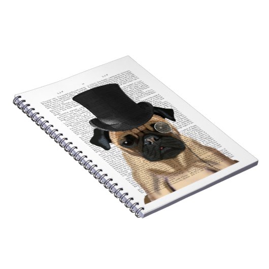 Pug, Formele hond en Pet Notitieboek (Rechterzijde)