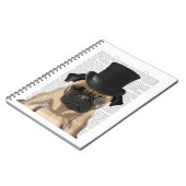 Pug, Formele hond en Pet Notitieboek (Linkerzijde)