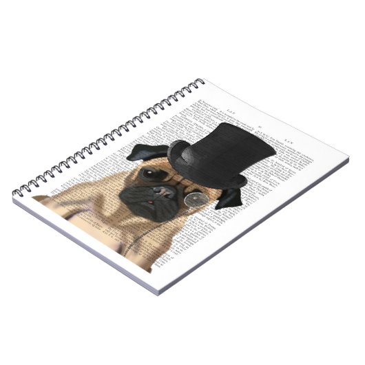 Pug, Formele hond en Pet Notitieboek (Linkerzijde)