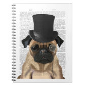 Pug, Formele hond en Pet Notitieboek (Voorkant)
