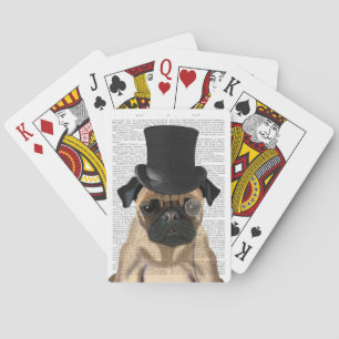 Pug, Formele hond en Pet Pokerkaarten