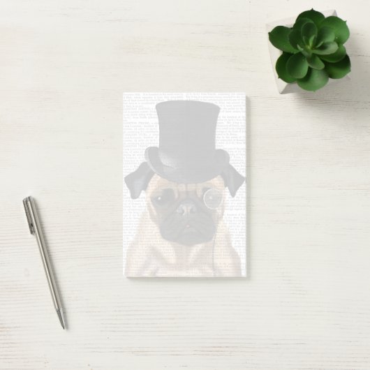 Pug, Formele hond en Pet Post-it® Notes (Kantoor)