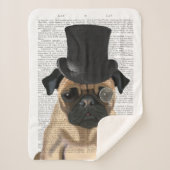 Pug, Formele hond en Pet Sherpa Deken (Voorkant)