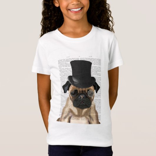 Pug, Formele hond en Pet T-shirt (Voorkant)