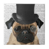 Pug, Formele hond en Pet Tegeltje (Voorkant)