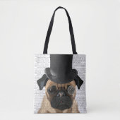 Pug, Formele hond en Pet Tote Bag (Voorkant)