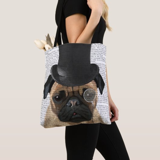 Pug, Formele hond en Pet Tote Bag (Dichtbij)