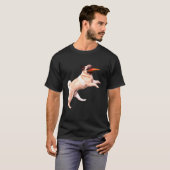 Pug Frisbee Graphic Lap dogs print Dog T-shirt (Voorkant volledig)