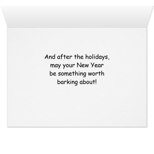 Pug Funny Kersthond met boom (Binenzijde Horizontaal (Onderkant))