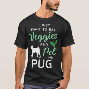 Pug Funny Vegan Hondenliefhebber Eigenaar Xmas Bir T-shirt