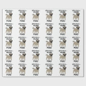 Pug Geef me een knuffel Funny Pug Cadeaupapier (Vlak)