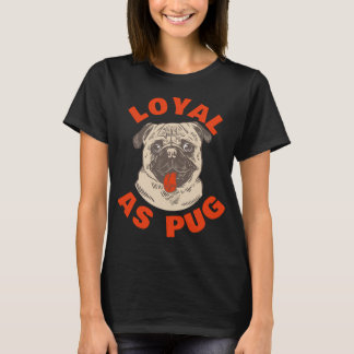 Pug geluk t-shirt