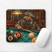 Pug, Geometrisch Mozaïek Muismat (Met muis)