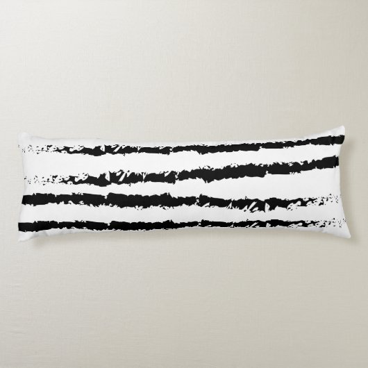 Pug gestript patroon lichaamskussen (Achterkant)