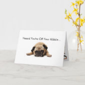 Pug Get Well Soon Card Kaart (Gele Bloem)