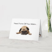 Pug Get Well Soon Card Kaart (Voorkant)