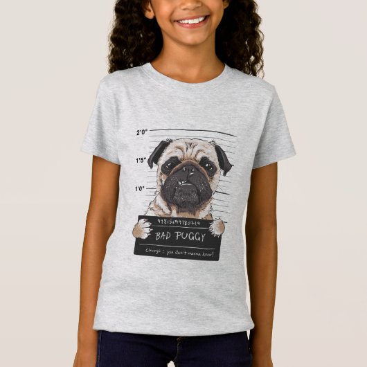 Pug gevangene t-shirt (Voorkant)