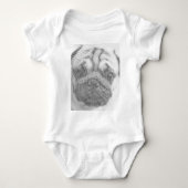 Pug gezicht romper (Voorkant)