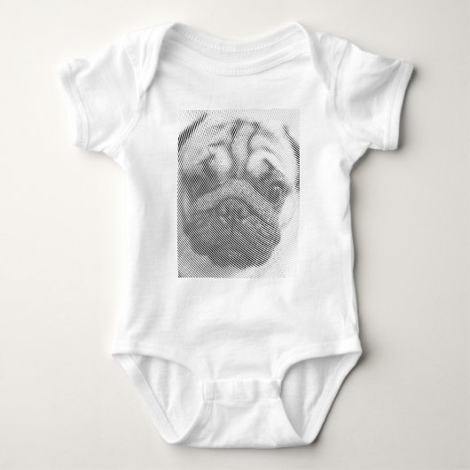 Pug gezicht romper (Voorkant)