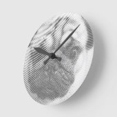 Pug gezicht ronde klok (Hoek)