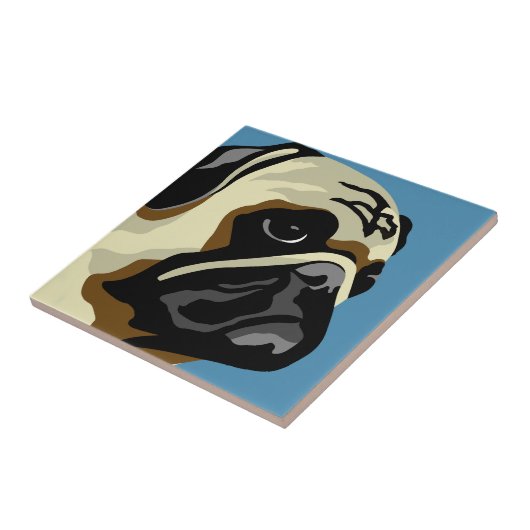 Pug Gifts Tegeltje (Zijkant)