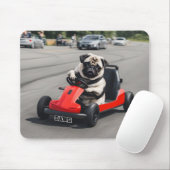 Pug go-kart racen muismat (Met muis)